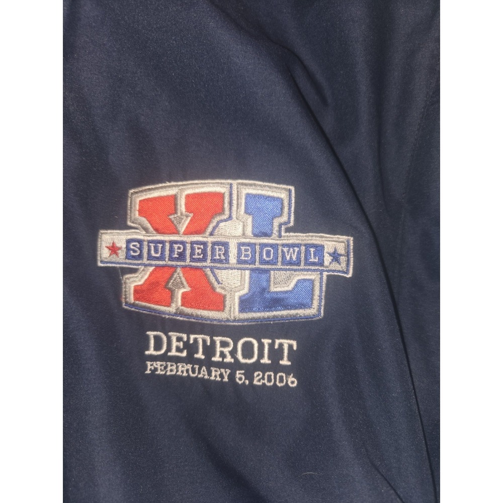 NFL Super Bowl XL Detroit 2006 G-III Reversible Jacket Vest Zip-Off Sleeves M